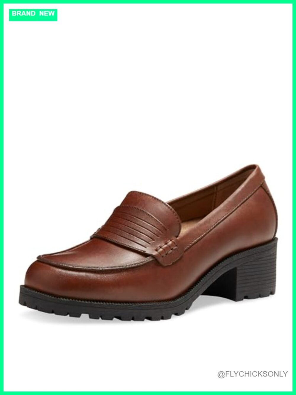 Full-Grain Leather Penny Loafer Slip-On Work Shoe